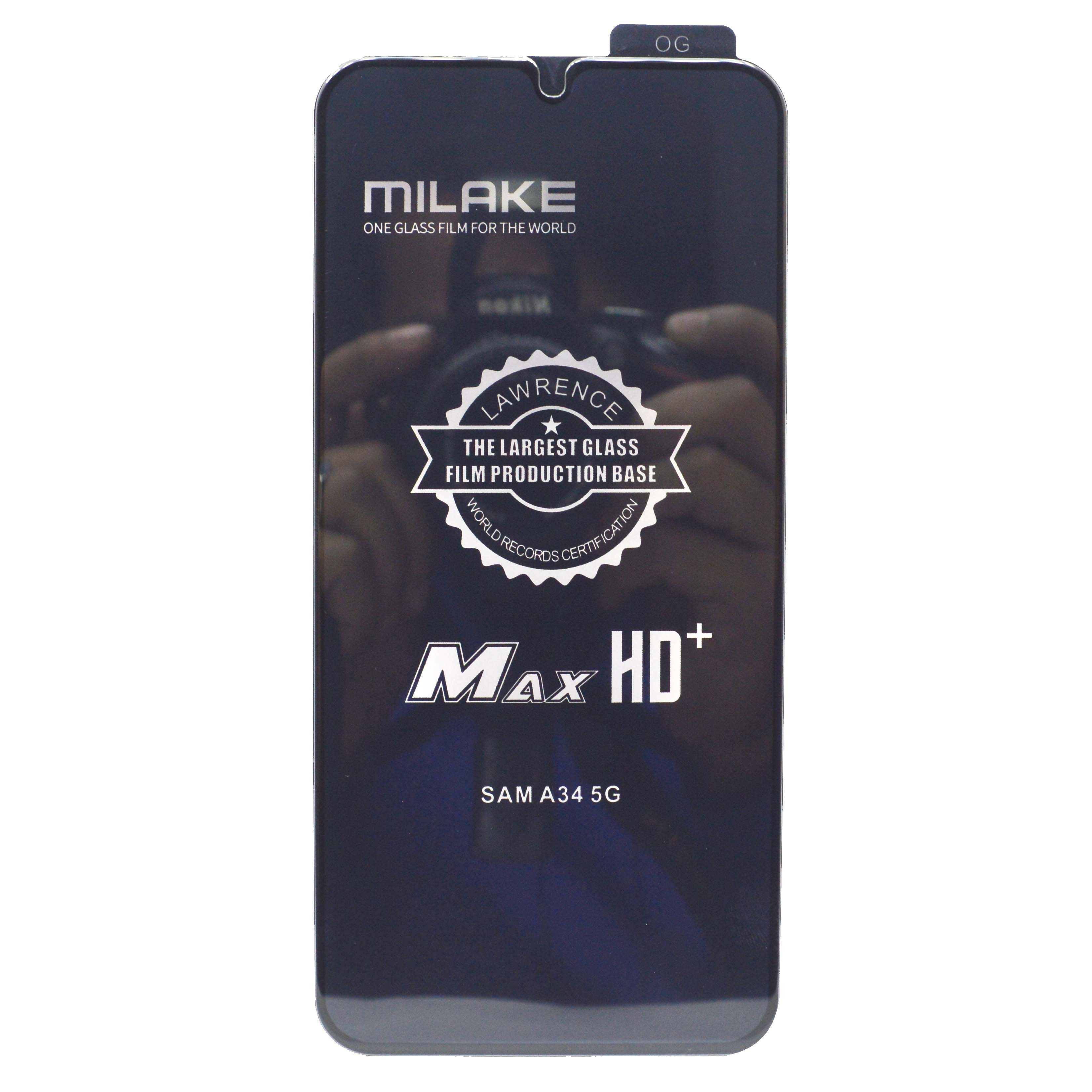 Milake 9H Super Hardness Max HD Temper Glass For  Samsung Galaxy A34 5G